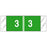 Tabbies COL'R'TAB Pre-Printed Label Chart Tab 3|3 Green 1/2 X 1-1/2 Inch - 11853