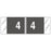 Tabbies COL'R'TAB Pre-Printed Label Chart Tab 4|4 Gray 1/2 X 1-1/2 Inch - 11854