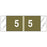 Tabbies COL'R'TAB Pre-Printed Label Chart Tab 5|5 Gold 1/2 X 1-1/2 Inch - 11855
