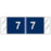 Tabbies COL'R'TAB Pre-Printed Label Chart Tab 7|7 Blue 1/2 X 1-1/2 Inch - 11857