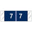 COL'R'TAB - Pre-Printed Label Chart Tab Blue 7|7 White Numeric 1/2 X 1-1/2 Inch - 11857