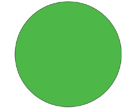 Shamrock - Blank Label Label Dot Green Litho Paper 3/4 Diameter - SDL-75R-29