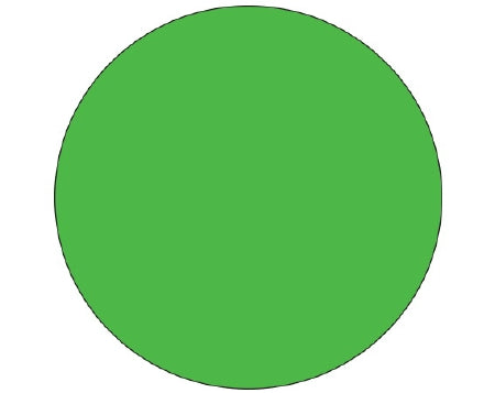 Shamrock Scientific Shamrock Color Coded Label Multipurpose Label Without Legend Fluorescent Green 3/4 Inch Diameter - SDL-75R-29