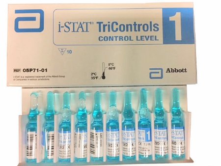 Abbott Point of Care i-STAT Tricontrols Control Sodium / Potassium Level 1 1.7 mL - 05P7101