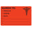 Tabbies Allergy Labels, "Allergic To: Penicillin/Codeine/Sulfa" Fluorescent Red - 4"W x 2-1/2"H, 100 per Roll - MAP488