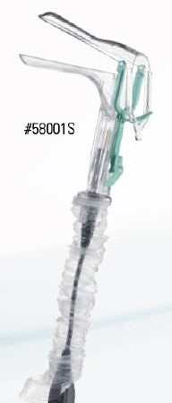 Welch Allyn KleenSpec 580 Series Premium Vaginal Speculum Pederson NonSterile OR Grade Acrylic Medium Double Blade Duckbill with Sheath Disposable Light Source Compatible - 58001S