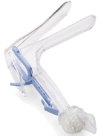 Welch Allyn Vaginal Speculum KleenSpec 580 Series Premium With Sheath NonSterile Office Grade Acrylic Large Double Blade Duckbill Disposable Corded Light Source Compatible - 58004S