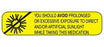 Health Care Logistics Indeed Pre-Printed Label Auxiliary Label You Should Avoid Prolonged Or Excessive Exposure To Direct And/Or Artificial Sunlight While Taking This Medication Yellow 3/8 X 1-5/8 Inch - 2011