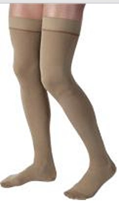 JOBST for Men - Compression Stocking Thigh High Small Khaki Closed Toe - 115400