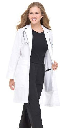 Landau Uniforms - Lab Coat White Size 10 Knee Length Reusable - 3165WWXY10