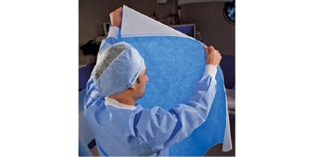 O&M Halyard Inc H500 HALYARD* QUICK CHECK* Sterilization Wrap White / Blue 36 X 36 Inch Dual Layer SMS Polypropylene - 34199