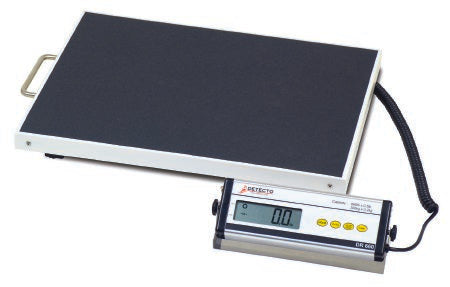 Detecto - Bariatric Floor Scale Digital LCD Display 600 lbs. Capacity Battery Operated - DR660