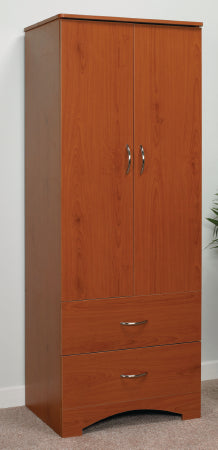Drive Medical Oslo Collection Wardrobe Cherry 30 X 78 X 23 Inch 2 Drawers Double Door - WDL2L2A030-A