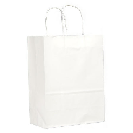 Saalfeld Redistribution BAG, SHOPPING W/HNDL 10X5X13 WHT (250/CS) - 84641