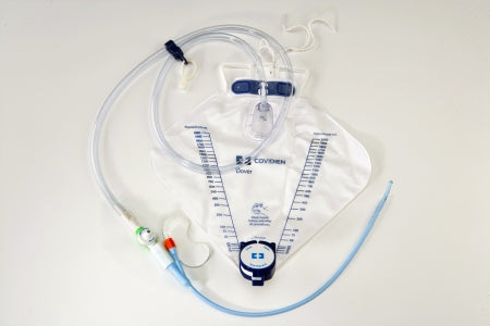 Cardinal Dover Indwelling Catheter Tray Foley / Coude Tip 16 Fr. 5 cc Balloon Silicone - PP16CSD
