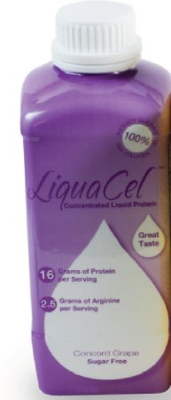Global Health Products LiquaCel Oral Protein Supplement Grape Flavor 32 oz. Bottle Ready to Use - GH94