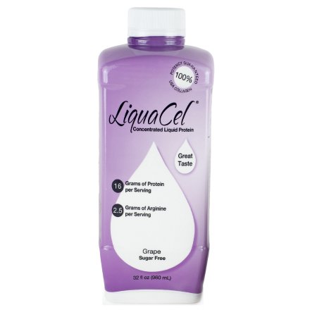 LiquaCel - Oral Protein Supplement Grape Flavor Ready to Use 32 oz. Bottle - GH94