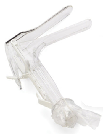Welch Allyn KleenSpec 580 Series Premium Vaginal Speculum Pederson NonSterile OR Grade Acrylic Small Double Blade Duckbill with Sheath Disposable Light Source Compatible - 58000S