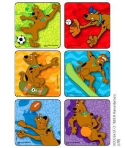Kids Love Stickers - 75 per Unit Sporty Moves Sticker - 1261P