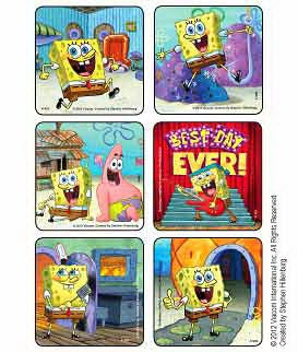 Medibadge Disney 75 Per Unit Spongebob Square Pants Sticker - 1465P