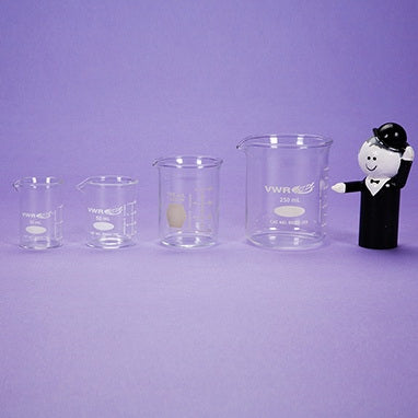 Health Care Logistics - Beaker Set Small Glass 30 mL / 50 mL / 100 mL / 250 mL - 11169
