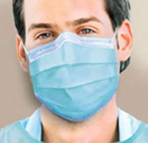 Sps Medical Supply - Procedure Mask Pleated Earloops One Size Fits Most Blue - GCPBLSF