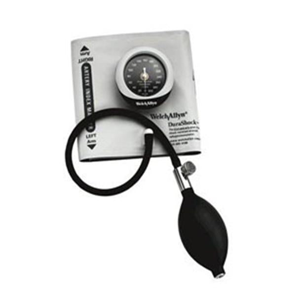 Welch-Allyn Sphygmomanometer Anrd Durashock Silver Series 12 Lg Adlt Arm Dl Dspl Gry/Blk Ea - DS45-12CB