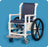 IPU IPU Shower Chair ipu Swing Arm - Left PVC Frame Padded Back 23-1/4 Inch Height - SAC33 G
