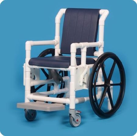 IPU - Shower Chair ipu Swing Arm - Left PVC Frame Padded Back - SAC33 MS N