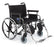 Shuttle Extra Wide - Bariatric Wheelchair Desk Length Arm Elevating Legrest Black Upholstery 26 Inch Seat Width Adult 850 lbs. Weight Capacity - MDS809750
