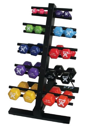 Fabrication Enterprises CanDo Dumbbell 20 Piece Set 1 to 10 lbs. - 10-0579