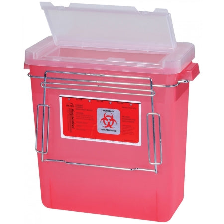 Harloff V-Series Bemis Replacement Sharps Container with Bracket V-Series Carts - VS-3GSHARPS