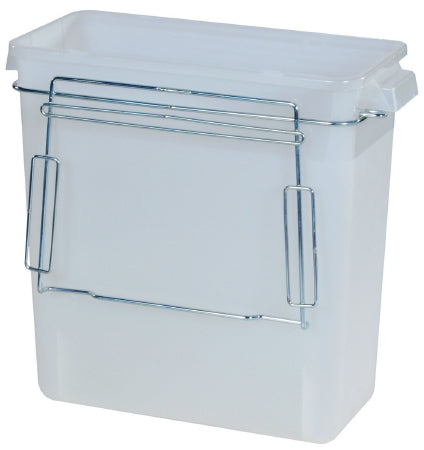 Harloff Bemis Trash Can 3 gal. Rectangular White Plastic Open Top - VS-3GWASTE