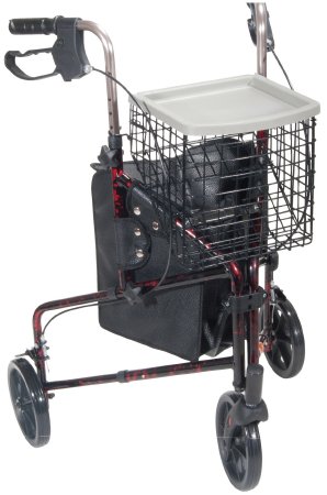 Drive Medical drive Deluxe 3 Wheel Rollator Blue Aluminum Frame - 10289BL