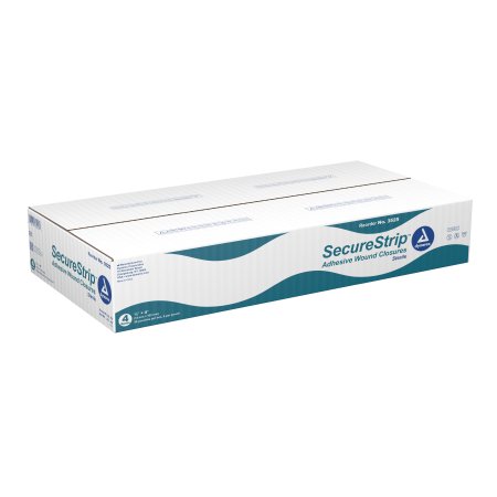 Secure Strip - Skin Closure Strip 1/2 X 4 Inch Nonwoven Material Flexible Strip White - 3525