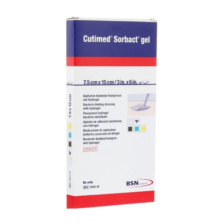 Cutimed Sorbact - Hydrogel Dressing 3 X 6 Inch Rectangle Sterile - 7261113