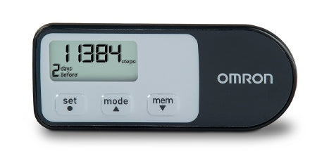 Omron Healthcare Digital Pedometer 4-Mode, Tri Axis Walking/Aerobics 7 Day Memory - HJ-321