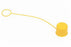 Fisher Scientific Sprayhead Dust Cover 0.125 X 7 OD, 1 Inch, Yellow, 0.004 kg Weight For Eyewash - 19822017