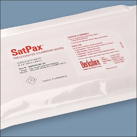 Sterile SatPax 670 - Surface Disinfectant Cleaner Premoistened Cleanroom Manual Pull Wipe 30 Count Soft Pack Alcohol Scent Sterile - 17897240