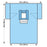 O & M Halyard Sheet Abdominal Laparotomy/Cholecystectomy Fenestrated 12X76X12" Sterile 10/Ca - 89223