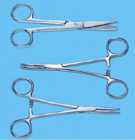 Busse - Hemostatic Forceps busse Kelly 5-1/2 Inch Length Floor Grade Stainless Steel Sterile Ratchet Lock Finger Ring Handle Curved - 774
