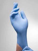 Tronex Healthcare Industries 9250 Series Exam Glove Large NonSterile Nitrile Standard Cuff Length Textured Fingertips Blue Not Chemo Approved - 9250-30