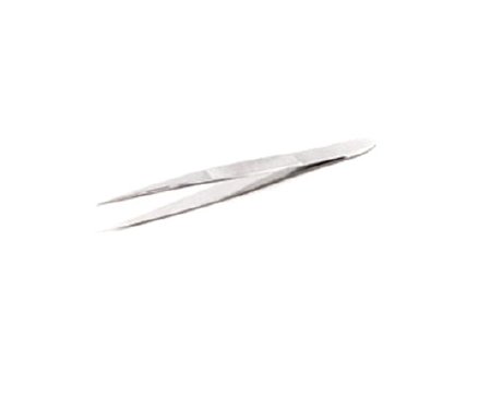 American Diagnostic Corp ADC Splinter Forceps 4-1/2 Inch Floor Grade Stainless Steel NonSterile NonLocking Thumb Handle Straight Fine Serrated Tips - 332