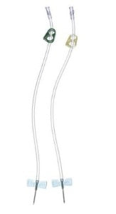 B. Braun Buttonhole AVF Arteriovenous Fistula Needle 15 Gauge 1 Inch 12 Inch Tubing Without Port - BH-2005PE