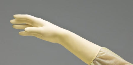 DermAssist - Surgical Glove Size 9 Sterile Pair Latex Extended Cuff Length Bisque Ivory Not Chemo Approved - 133900