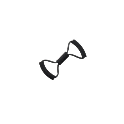 CanDo BowTie - Exercise Resistance Tubing with Handles Black 14 Inch Length X-Heavy Resistance - 10-5575