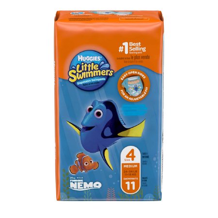 Huggies Little Swimmers - Unisex Baby Swim Diaper Medium Disposable Heavy Absorbency - 18342