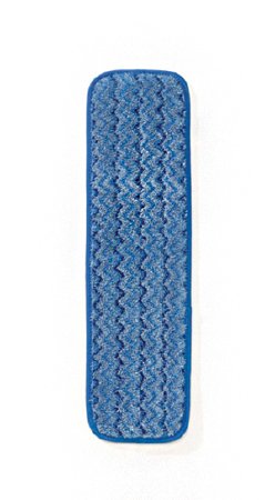 Saalfeld Redistribution Rubbermaid Wet Mop Pad 5 X 18 Inch Blue Split Nylon/Polyester Microfiber Blend - FGQ41000BL00