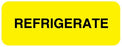 United Ad Label UAL Pre-Printed Label Instructional Label REFRIGERATE Fluorescent Yellow 3/4 X 2 Inch - ULIV224
