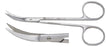 Miltex Padgett Iris Scissors Walker 4-1/2 Inch Length Surgical Grade Stainless Steel NonSterile Finger Ring Handle Side Curved Blade Sharp/Sharp - PM-4635
